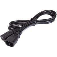 IEC C13 TO C14 EXTENSION CORD - BLACK 