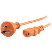 POWER LEADS IEC C13 - ORANGE 