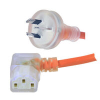 POWER LEADS IEC C13 RIGHT ANGLE TO MAINS PLUG 