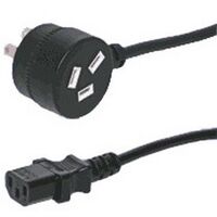 POWER LEADS IEC C13 PIGGY-BACK PLUG 