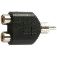 RCA PLUG TO 2X RCA SOCKET 