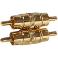 RCA PLUG TO RCA PLUG GOLD PLATED 