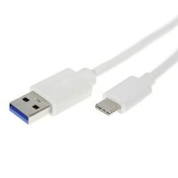 USB-C TO USB-A CABLE 1M WHITE 