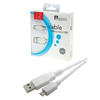 MICRO USB TO TYPE-A USB CABLE 1.2M WHITE 