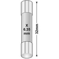 AFC Ceramic Slow Blow Fuse | Rating: 1.5 A | Dimensions: 3AG 6.35mm x 32mm