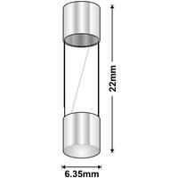 AGW Glass Fuse | Rating: 1.5 A | Dimensions: 6.35mm x 22mm