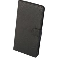 LITCHI TEXTURE HORIZONTAL FLIP CASE WITH CARD HOLDER 