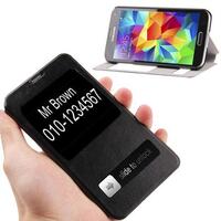 HORIZONTAL FLIP COVER CASE WITH CALLER ID WINDOW 