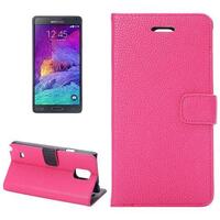 LITCHI TEXTURE HORIZONTAL FLIP LEATHER CASE WITH CARD HOLDER & STAND 