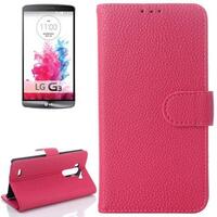 LITCHI TEXTURE HORIZONTAL FLIP LEATHER CASE WITH CARD HOLDER & STAND 