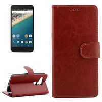 CRAZY HORSE LEATHER WALLET CASE WITH CARD HOLDER & STAND 