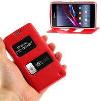 HORIZONTAL FLIP COVER CASE WITH CALLER ID WINDOW 