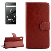 CRAZY HORSE LEATHER WALLET CASE WITH CARD HOLDER & STAND 