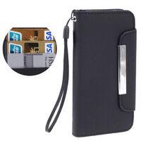 HORIZONTAL FLIP SOFT LEATHER CASE WITH CARD HOLDER FOR APPLE iPHONE 5 / 5S / SE 