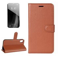 HORIZONTAL FLIP LEATHER CASE FOR IPHONE X / XS 