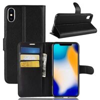 LITCHI TEXTURE HORIZONTAL FLIP LEATHER CASE FOR IPHONE XS MAX 