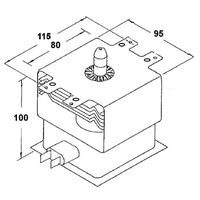 Panasonic Microwave Oven Magnetron - All-Inline | Frequency: 2458MHz | Power: 1000W