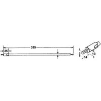 TELESCOPIC ANTENNA 335mm 