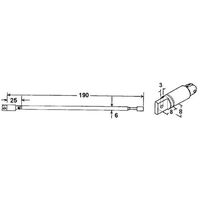 TELESCOPIC ANTENNA 190mm 