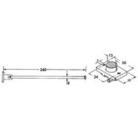 TELESCOPIC ANTENNA 240mm 