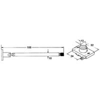 TELESCOPIC ANTENNA 185mm 