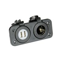 PANEL MOUNT DUAL USB & ACCESSORY SOCKET 