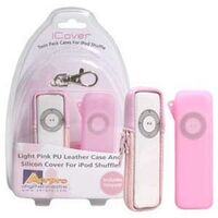 ICover Pink Twin Pack Cases Suit iPod Shuffle 