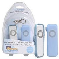 ICover Blue Twin Pack Cases Suit iPod Shuffle 