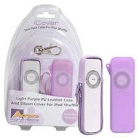 ICover Purple Twin Pack Cases Suit iPod Shuffle 