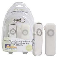 ICover Twin Pack Cases iPod Silicon Glow/White PU Leather 