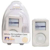 PU Leather case- white 