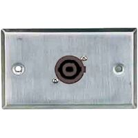 WALL PLATE WITH 1 X 4 POLE TWIST-LOCK SPEAKER SOCKET 