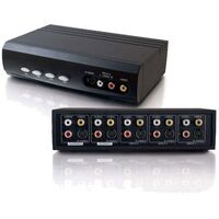 STEREO AV SWITCH BOX 4-WAY 