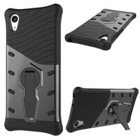 GEL+HARD PLASTIC DUAL PROTECTION CASE WITH STAND 