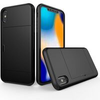 TOUGH ARMOUR CASE WITH CARD HOLDER FOR IPHONE XS MAX 