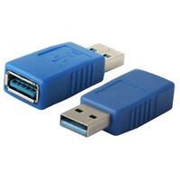 USB 3.0 'A' MALE TO 'A' FEMALE ADAPTOR 