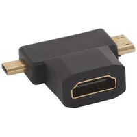 HDMI F TO MINI HDMI-C / MICRO-HDMI-D ADAPTOR 