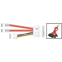 HARD-DRIVE CABLE - SAS 29P TO SATA 7P [X2] 