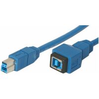 USB 3.0 B MALE TO USB 3.0 B FEMALE 