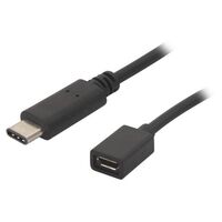 USB TYPE-C TO MICRO-USB SOCKET CABLE 0.2M 