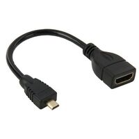 MICRO HDMI-M TO HDMI-F ADAPTOR CABLE 