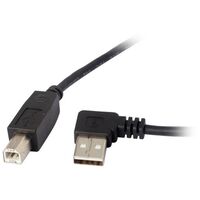 USB-B R/A ADAPTOR CABLE TYPE A TO B 