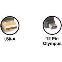 USB DIGITAL CAMERA LEAD - USB-A To OLYMPUS 12 Pin 