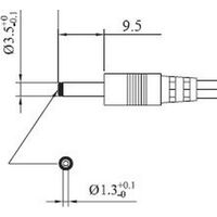 DC LEAD 1.3mm SHORT* 