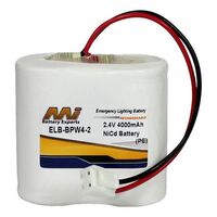 NiCd Emergency Lightning Battery | Capacity: 4000mAh | 2.4V | For Legrand CMXE, CMDX, CMEG, EXE, SSX, EM10D, and more