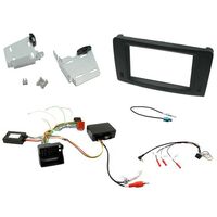 DOUBLE DIN INSTALL KIT TO SUIT MERCEDES M-CLASS W164 & R-CLASS W251 (MATTE BLACK) 