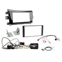 DOUBLE DIN INSTALL KIT TO SUIT NISSAN NAVARA NP300 ST/STX (GLOSS BLACK) 