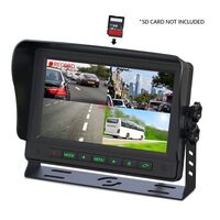 7 COMMERCIAL GRADE DASH MOUNT QUAD DISPLAY WITH DVR FUNCTION 