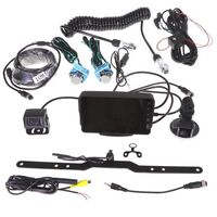 5 DASH/WINDSCREEN MOUNT HIGH RESOLUTION DISPLAY DUAL REVERSE CAMERA TRAILER KIT 