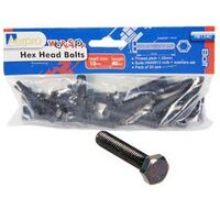 40MM HEX HEAD BOLTS 13MM (M8) 20 PCS PER PACK 